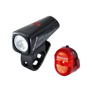 SIGMA SPORT set svetiel - BUSTER 150 + NUGGET II - červená/čierna