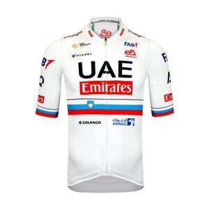 PISSEI Cyklistický dres s krátkym rukávom - UAE TEAM EMIRATES SLOVENIAN 2024 - červená/biela L