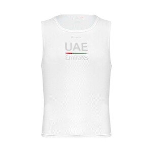 PISSEI Cyklistické tričko bez rukávov - UAE TEAM EMIRATES 23 - biela
