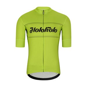 HOLOKOLO Cyklistický dres s krátkym rukávom - GEAR UP - žltá L