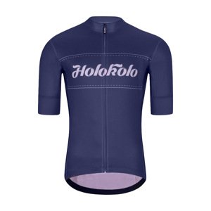 HOLOKOLO Cyklistický dres s krátkym rukávom - GEAR UP - modrá L