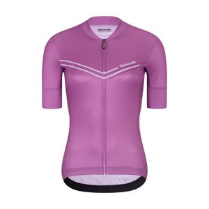 Cyklistický dres s krátkym rukávom - LEVEL UP - fialová L