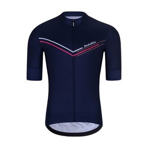 HOLOKOLO Cyklistický dres s krátkym rukávom - LEVEL UP - modrá XL