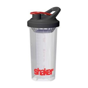 ELITE Cyklistická fľaša na vodu - SHAKER - transparentná