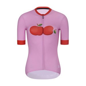 RIVANELLE BY HOLOKOLO Cyklistický dres s krátkym rukávom - FRUIT LADY - ružová/červená M