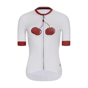 RIVANELLE BY HOLOKOLO Cyklistický dres s krátkym rukávom - FRUIT LADY - biela/červená L