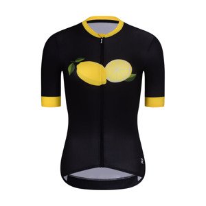 RIVANELLE BY HOLOKOLO Cyklistický dres s krátkym rukávom - FRUIT LADY - čierna/žltá