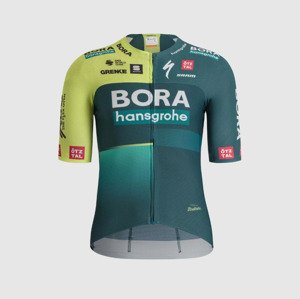 SPORTFUL Cyklistický dres s krátkym rukávom - BORA HANSGROHE 2024 - zelená/svetlo zelená 3XL