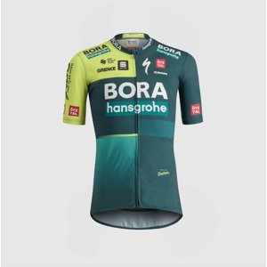 SPORTFUL Cyklistický dres s krátkym rukávom - BORA 2024 - zelená/svetlo zelená 6Y