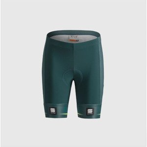 SPORTFUL Cyklistické nohavice krátke bez trakov - BORA 2024 - zelená 10Y
