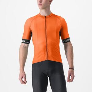 CASTELLI Cyklistický dres s krátkym rukávom - ENTRATA VI - oranžová L