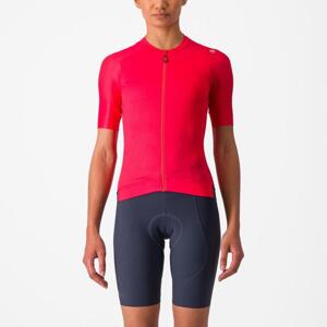 CASTELLI Cyklistický dres s krátkym rukávom - ESPRESSO W - červená