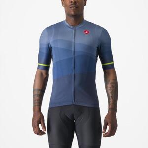 CASTELLI Cyklistický dres s krátkym rukávom - ORIZZONTE - modrá
