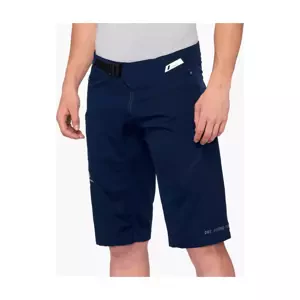 100% SPEEDLAB Cyklistické nohavice krátke bez trakov - AIRMATIC - modrá XL