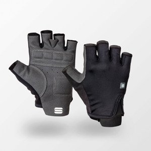 SPORTFUL Cyklistické rukavice krátkoprsté - MATCHY - čierna 6Y