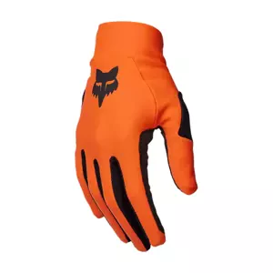 FOX Cyklistické rukavice dlhoprsté - FLEXAIR - oranžová M