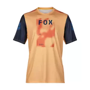 FOX Cyklistický dres s krátkym rukávom - RANGER RACE TAUNT - oranžová XL