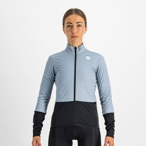 SPORTFUL Cyklistická vetruodolná bunda - TOTAL COMFORT - svetlo modrá/čierna