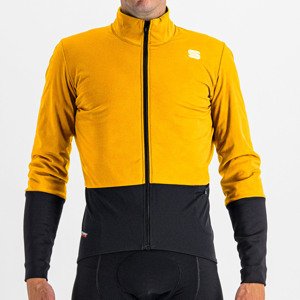 SPORTFUL Cyklistická vetruodolná bunda - TOTAL COMFORT - žltá/čierna 2XL