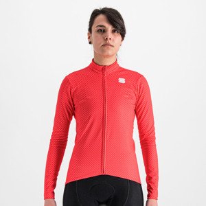 SPORTFUL Cyklistický dres s dlhým rukávom zimný - CHECKMATE THERMAL - červená S