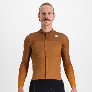 SPORTFUL Cyklistický dres s krátkym rukávom - BODYFIT PRO - hnedá