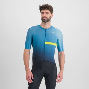 SPORTFUL Cyklistický dres s krátkym rukávom - BOMBER - modrá L