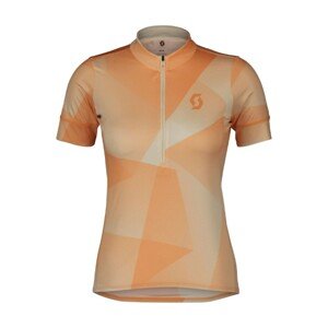 SCOTT Cyklistický dres s krátkym rukávom - ENDURANCE 15 W - žltá/oranžová L