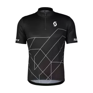 SCOTT Cyklistický dres s krátkym rukávom - RC TEAM 20 - čierna/biela