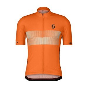 SCOTT Cyklistický dres s krátkym rukávom - RC TEAM 10 - oranžová