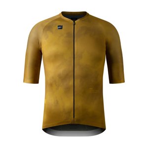 GOBIK Cyklistický dres s krátkym rukávom - INFINITY - žltá XL
