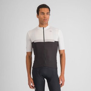 SPORTFUL Cyklistický dres s krátkym rukávom - PISTA - čierna/biela XL