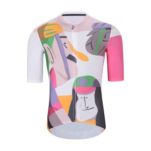 HOLOKOLO Cyklistický dres s krátkym rukávom - FACES - viacfarebná S