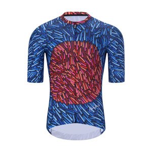 HOLOKOLO Cyklistický dres s krátkym rukávom - TAMELESS - modrá/červená