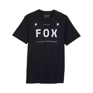 FOX Cyklistické tričko s krátkym rukávom - AVIATION PREM - čierna XL