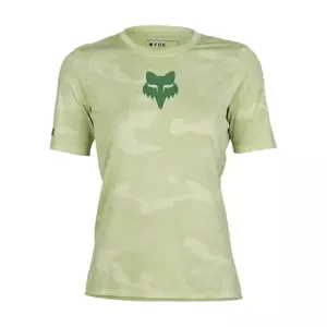 FOX Cyklistický dres s krátkym rukávom - RANGER TRU DRI W - svetlo zelená M