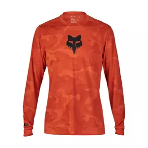 FOX Cyklistický dres s dlhým rukávom letný - RANGER TRU DRI - oranžová L