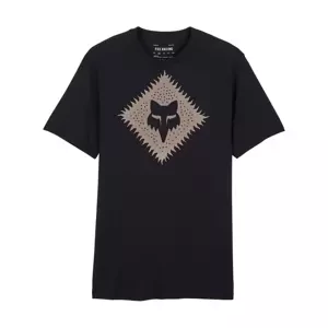 FOX Cyklistické tričko s krátkym rukávom - LEO PREM - čierna M