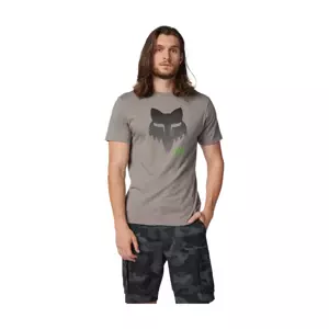 FOX Cyklistické tričko s krátkym rukávom - DISPUTE PREM - šedá 2XL