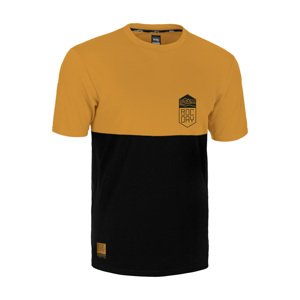 ROCDAY Cyklistický dres s krátkym rukávom - DOUBLE V2 - čierna/žltá