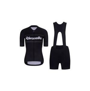 HOLOKOLO Cyklistický krátky dres a krátke nohavice - GEAR UP  - biela/čierna