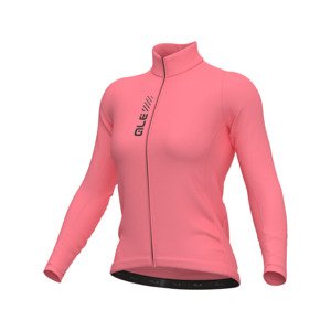 ALÉ Cyklistický dres s dlhým rukávom letný - PRAGMA COLOR BLOCK - ružová M