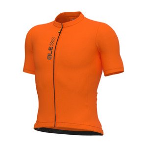 ALÉ Cyklistický dres s krátkym rukávom - PRAGMA COLOR BLOCK - oranžová