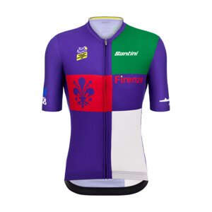 SANTINI Cyklistický dres s krátkym rukávom - TDF FIRENZE - viacfarebná M