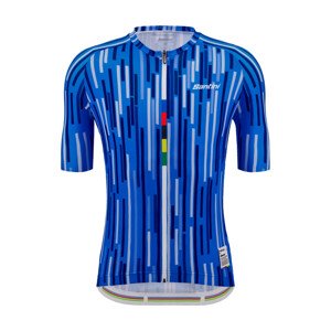 SANTINI Cyklistický dres s krátkym rukávom - UCI SALO' DEL GARDA 1962 - modrá