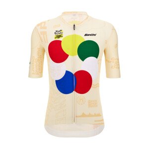 SANTINI Cyklistický dres s krátkym rukávom - TDF GRAND DÉPART - viacfarebná XL