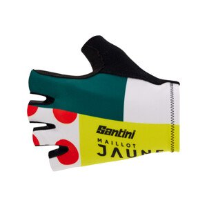 SANTINI Cyklistické rukavice krátkoprsté - TDF COMBO - viacfarebná L