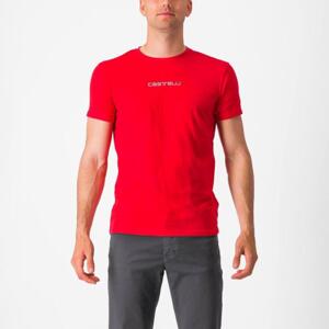 CASTELLI Cyklistické tričko s krátkym rukávom - CLASSICO - červená M