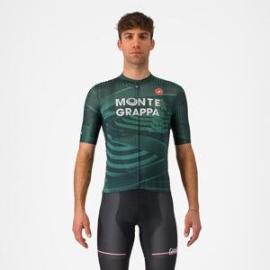 CASTELLI Cyklistický dres s krátkym rukávom - #GIRO107 MONTEGRAPPA - zelená XS