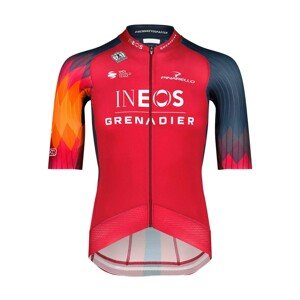 BIORACER Cyklistický dres s krátkym rukávom - INEOS GRENADIERS 2023 EPIC RACE - modrá/červená M