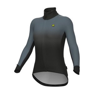 ALÉ Cyklistická zateplená bunda - PR-S GRADIENT - čierna/šedá